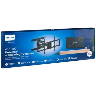 Philips Universelle TV Wandhalterung 43-100 Zoll 60 kg (Mur, 60 kg, 43" - 100"), Support mural pour TV - Publicité Philips Universelle TV Wandhalterung 43-100 Zoll 60 kg (Mur, 60 kg, 43" - 100"), Support mural pour TV - Publicité
