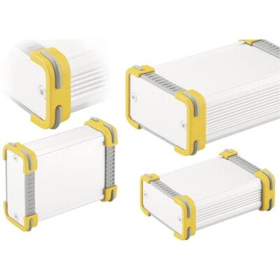 Fischer Elektronik FR 55 25 100 ME - Boîtier à profilés - Aluminium - Jaune - Publicité Fischer Elektronik FR 55 25 100 ME - Boîtier à profilés - Aluminium - Jaune - Publicité