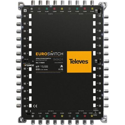 Televes MSE924C Euroswitch 9in24 (Multi commutateur), Parabole : accessoires - Publicité Televes MSE924C Euroswitch 9in24 (Multi commutateur), Parabole : accessoires - Publicité