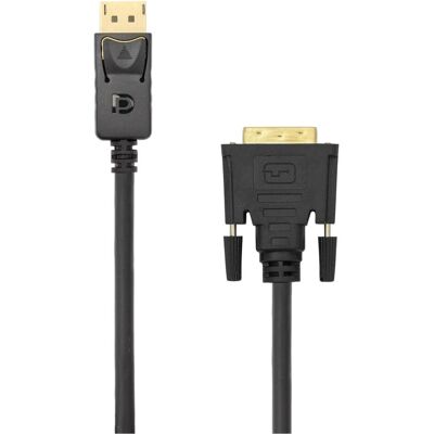 Sbox DP mâle -DVI mâle 15m DP-DVI-15/R (15 m), Câble vidéo, Noir - Publicité Sbox DP mâle -DVI mâle 15m DP-DVI-15/R (15 m), Câble vidéo, Noir - Publicité