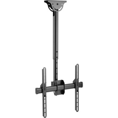 Techly Kit de montage (montage au plafond, support de montage, tige télescopique) - pour écran plat (Plafond, 50 kg, 32" - 55"), Support mural pour TV, Noir - Publicité Techly Kit de montage (montage au plafond, support de montage, tige télescopique) - pour écran plat (Plafond, 50 kg, 32" - 55"), Support mural pour TV, Noir - Publicité