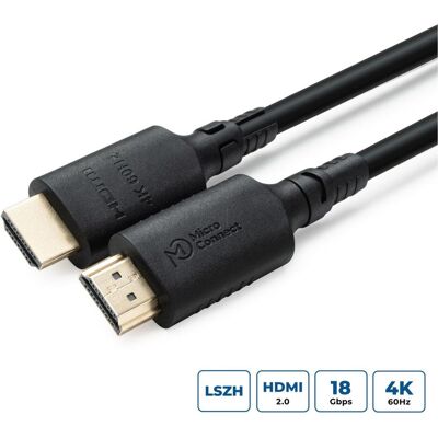 MicroConnect ColorFlex HDMI Cable 4K (1 m), Câble vidéo, Noir - Publicité MicroConnect ColorFlex HDMI Cable 4K (1 m), Câble vidéo, Noir - Publicité