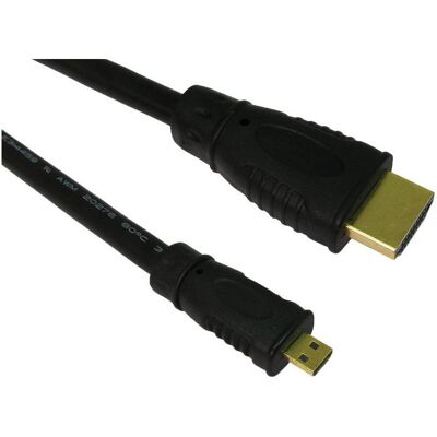 Sbox HDMI-MICRO HDMI 1.4 M/M 2M (2 m), Câble vidéo, Noir - Publicité Sbox HDMI-MICRO HDMI 1.4 M/M 2M (2 m), Câble vidéo, Noir - Publicité
