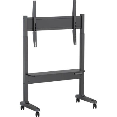 Vision floor stand y - motorised - steel cart fits 40 to with VESA sizes up to – motorised height adj (60 kg, 40" - 86"), Pied TV, Noir - Publicité Vision floor stand y - motorised - steel cart fits 40 to with VESA sizes up to – motorised height adj (60 kg, 40" - 86"), Pied TV, Noir - Publicité