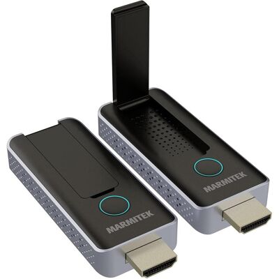 Marmitek Système de présentation sans fil HDMI, AirPlay et Miracast, jusqu'à 20 présentateurs, Plug & Play (20 m), Transmetteur multimédia sans fil - Publicité Marmitek Système de présentation sans fil HDMI, AirPlay et Miracast, jusqu'à 20 présentateurs, Plug & Play (20 m), Transmetteur multimédia sans fil - Publicité
