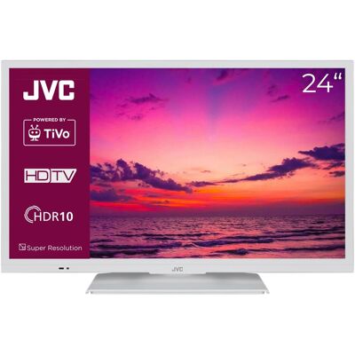 JVC LT-24VH5455W Smart TV - 24 pouces, TiVo, HD-Ready, HDR, Tuner triple - Publicité JVC LT-24VH5455W Smart TV - 24 pouces, TiVo, HD-Ready, HDR, Tuner triple - Publicité