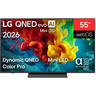 LG 55QNED83B6A (55", QNED83B, Mini-LED, QNED, 4K, 2026), TV, Noir - Publicité LG 55QNED83B6A (55", QNED83B, Mini-LED, QNED, 4K, 2026), TV, Noir - Publicité