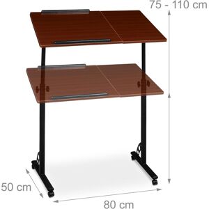 Relaxdays Table pour ordinateur portable, Support pour notebook, Rouge - Publicité Relaxdays Table pour ordinateur portable, Support pour notebook, Rouge - Publicité
