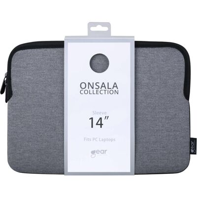 Onsala Étui pour ordinateur 14" Gris - Sleeve - Publicité Onsala Étui pour ordinateur 14" Gris - Sleeve - Publicité