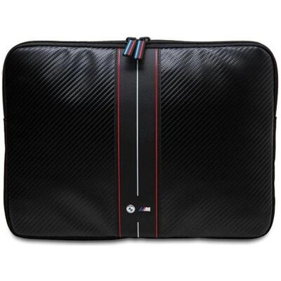 Etui BMW 16 pouces noir/rouge en fibre de carbone - Publicité Etui BMW 16 pouces noir/rouge en fibre de carbone - Publicité