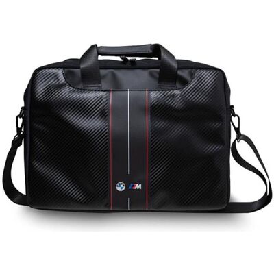 BMW BMCB15COMSCAKR 15" Rayures rouges en carbone noir - Sac pour ordinateur portable - Publicité BMW BMCB15COMSCAKR 15" Rayures rouges en carbone noir - Sac pour ordinateur portable - Publicité