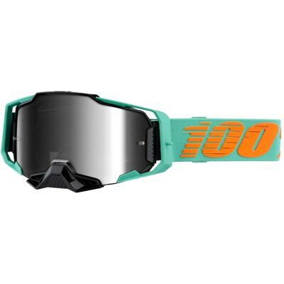 100%, Hommes, Lunettes de sport, Goggle Armega (Turquoise, Miroir Argent), Bleu - Publicité 100%, Hommes, Lunettes de sport, Goggle Armega (Turquoise, Miroir Argent), Bleu - Publicité