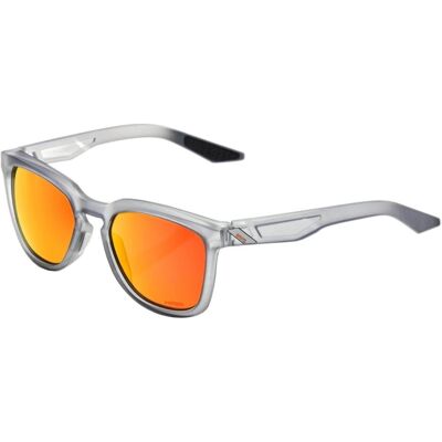 100%, Unisexe, Lunettes de sport, Hudson (Gris cristal translucide Soft Tact, Miroir HiPer Red Multilayer Mirror), Transparent - Publicité 100%, Unisexe, Lunettes de sport, Hudson (Gris cristal translucide Soft Tact, Miroir HiPer Red Multilayer Mirror), Transparent - Publicité