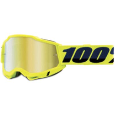 100% Accuri 2 USA - jaune - Plexiglas miroir argenté - Goggles - Publicité 100% Accuri 2 USA - jaune - Plexiglas miroir argenté - Goggles - Publicité