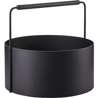 Blomus Ashi Panier à bois - Panier à bois avec poignée en bois - Publicité Blomus Ashi Panier à bois - Panier à bois avec poignée en bois - Publicité