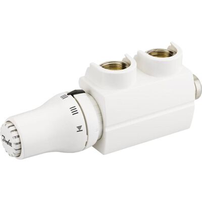 Danfoss VHS-X onderblokset haaks 1/2 wit (013G4773), Chauffage : accessoires - Publicité Danfoss VHS-X onderblokset haaks 1/2 wit (013G4773), Chauffage : accessoires - Publicité