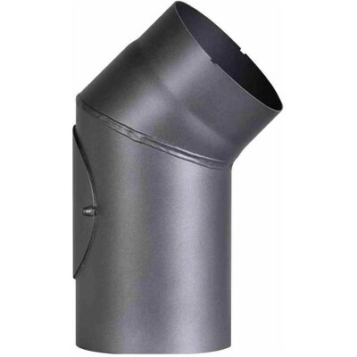 FireFix, Cheminée : accessoires, RD150/B4 Coude de poêle en acier de 2 mm (tuyau de fumée) de 150 mm de diamètre, pour poêle à bois. Publicité FireFix, Cheminée : accessoires, RD150/B4 Coude de poêle en acier de 2 mm (tuyau de fumée) de 150 mm de diamètre, pour poêle à bois. Publicité