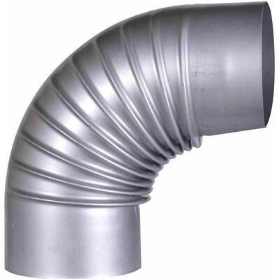 FireFix, Cheminée : accessoires, A130/B FAL Coude 90°, rigide, ø 130 mm - Tubes de poêle en tôle d'acier, épaisseur 0,6 mm, coniques - Publicité FireFix, Cheminée : accessoires, A130/B FAL Coude 90°, rigide, ø 130 mm - Tubes de poêle en tôle d'acier, épaisseur 0,6 mm, coniques - Publicité