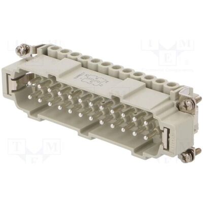 ILME Connecteur : HDC mâle CNE, broches : 24, 16 A, 500 V, 24 + PE, taille 104,27, Chauffage : accessoires - Publicité ILME Connecteur : HDC mâle CNE, broches : 24, 16 A, 500 V, 24 + PE, taille 104,27, Chauffage : accessoires - Publicité