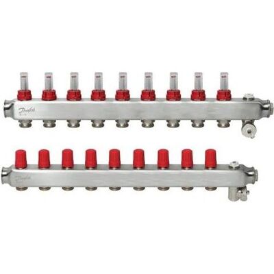 Danfoss MANIFOLD SSM-9F 1IN 088U0759, Chauffage : accessoires - Publicité Danfoss MANIFOLD SSM-9F 1IN 088U0759, Chauffage : accessoires - Publicité