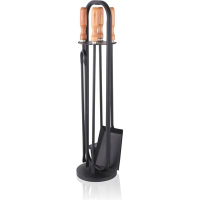Relaxdays, Cheminée : accessoires, Ensemble de 5 outils de cheminée - Publicité Relaxdays, Cheminée : accessoires, Ensemble de 5 outils de cheminée - Publicité