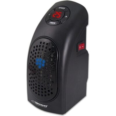 Esperanza Ventilateur thermique Kalahari, Radiateur soufflant, Noir - Publicité Esperanza Ventilateur thermique Kalahari, Radiateur soufflant, Noir - Publicité