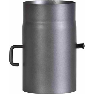FireFix, Cheminée : accessoires, Tuyau de poêle 250mm,Ø150mm,gr avec clapet de réglage, gris - Publicité FireFix, Cheminée : accessoires, Tuyau de poêle 250mm,Ø150mm,gr avec clapet de réglage, gris - Publicité