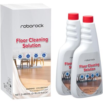 Roborock Liquide de nettoyage des sols 2x 480 ml, Aspirateur robot : accessoires, Blanc - Publicité Roborock Liquide de nettoyage des sols 2x 480 ml, Aspirateur robot : accessoires, Blanc - Publicité