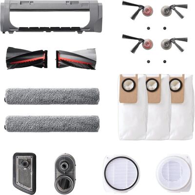 eufy 2x Seitenbürsten, 2x Filter, 1x Rollbürste, 1x Rollbürstenschutz, 1x Staubbeutel, 1x Rollwischmopp, Aspirateur robot : accessoires, Multicolore - Publicité eufy 2x Seitenbürsten, 2x Filter, 1x Rollbürste, 1x Rollbürstenschutz, 1x Staubbeutel, 1x Rollwischmopp, Aspirateur robot : accessoires, Multicolore - Publicité