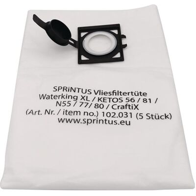 Sprintus Sacs filtres durables - Pack de 5, pour Waterking XL, Ketos 56, 81, CraftiX - Publicité Sprintus Sacs filtres durables - Pack de 5, pour Waterking XL, Ketos 56, 81, CraftiX - Publicité