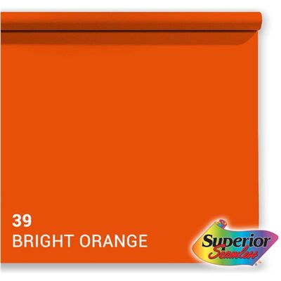 Superior Papier de Fond 39 Orange Brillant 1,35x11m - Papier de Fond - Publicité Superior Papier de Fond 39 Orange Brillant 1,35x11m - Papier de Fond - Publicité