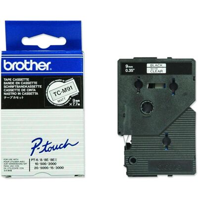 Brother Ruban d'étiquetage, Tc-M91 (0.90 cm, Noir) - Publicité Brother Ruban d'étiquetage, Tc-M91 (0.90 cm, Noir) - Publicité