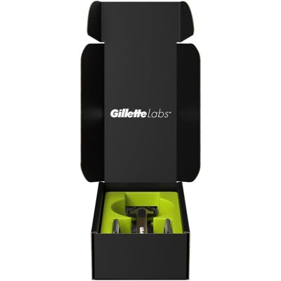 Gillette Lame de rasoir, Labs Gold Systemklingen 3er + Handstück Online Versandvariante Rasierklingen+Handstück (1x) - Publicité Gillette Lame de rasoir, Labs Gold Systemklingen 3er + Handstück Online Versandvariante Rasierklingen+Handstück (1x) - Publicité