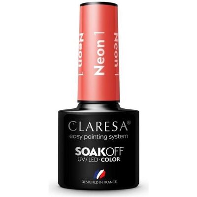 Claresa Vernis Gel Neon - UV/LED, 1,5 g - Longue tenue, Brillance élevée, Facile à appliquer - Publicité Claresa Vernis Gel Neon - UV/LED, 1,5 g - Longue tenue, Brillance élevée, Facile à appliquer - Publicité