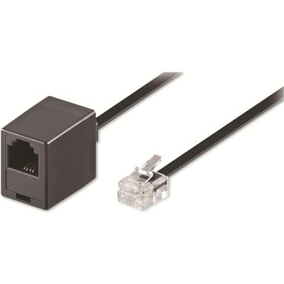 Goobay câble d'extension modulaire, noir, 10 m, Téléphone : accessoires - Publicité Goobay câble d'extension modulaire, noir, 10 m, Téléphone : accessoires - Publicité