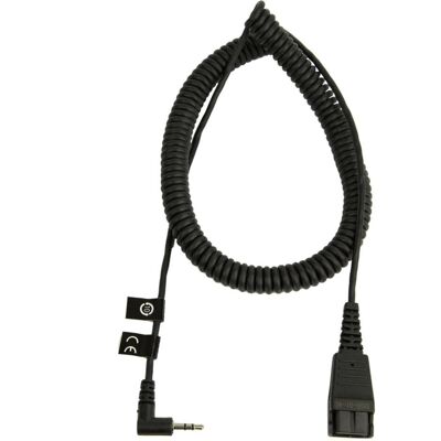 Jabra Câble de connexion en spirale, Quick Disconnect sur 2,5 mm, Micro-casque : accessoires - Publicité Jabra Câble de connexion en spirale, Quick Disconnect sur 2,5 mm, Micro-casque : accessoires - Publicité