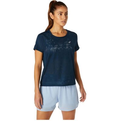 Asics Ventilate SS Top - Marine - T-shirt - Publicité Asics Ventilate SS Top - Marine - T-shirt - Publicité
