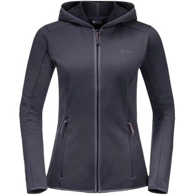Fleece à Capuche Jack Wolfskin Baiselberg - Graphite - Femme - Publicité Fleece à Capuche Jack Wolfskin Baiselberg - Graphite - Femme - Publicité