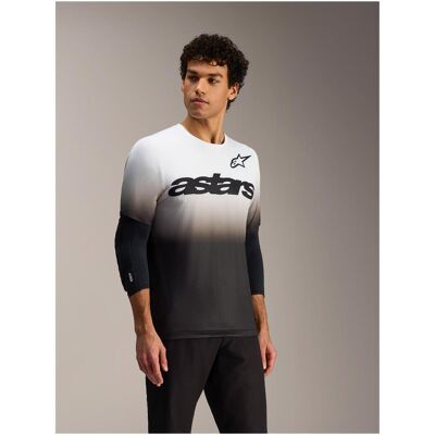 Alpinestars, Hommes, Maillot de cyclisme, Jersey A-Dura Astars Ss 2.0 White/Black (L), Blanc, Noir, L - Publicité Alpinestars, Hommes, Maillot de cyclisme, Jersey A-Dura Astars Ss 2.0 White/Black (L), Blanc, Noir, L - Publicité