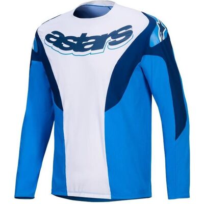 Alpinestars, Hommes, Maillot de cyclisme, Maillot A-Supra Melt Ls Blue (M), Bleu, M - Publicité Alpinestars, Hommes, Maillot de cyclisme, Maillot A-Supra Melt Ls Blue (M), Bleu, M - Publicité