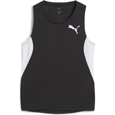 Puma Homme T-shirt de sport noir - W Cross The Line Singlet 3.0 L - Publicité Puma Homme T-shirt de sport noir - W Cross The Line Singlet 3.0 L - Publicité