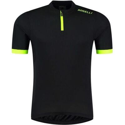 Maillot de cyclisme Rogelli Perugia 2.0 - Noir/Jaune - Publicité Maillot de cyclisme Rogelli Perugia 2.0 - Noir/Jaune - Publicité