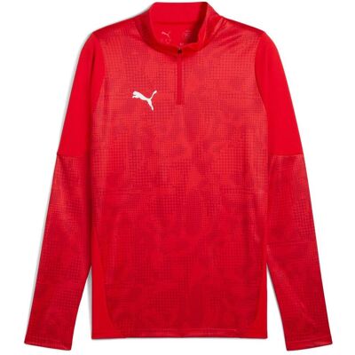 Puma T-shirt Sportif pour Hommes - teamCUP Training 1/4 Zip - Coupe Slim - Publicité Puma T-shirt Sportif pour Hommes - teamCUP Training 1/4 Zip - Coupe Slim - Publicité