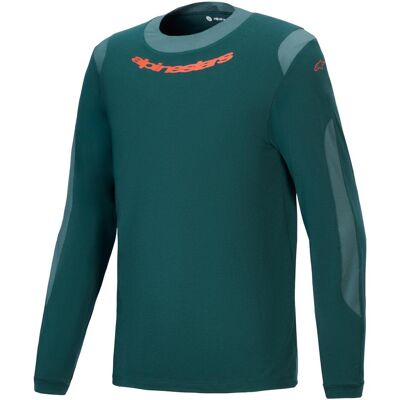 Alpinestars, Hommes, Maillot de cyclisme, Maillot A-Dura Dri Wool Ls Gr (S), Vert, Gris, S - Publicité Alpinestars, Hommes, Maillot de cyclisme, Maillot A-Dura Dri Wool Ls Gr (S), Vert, Gris, S - Publicité