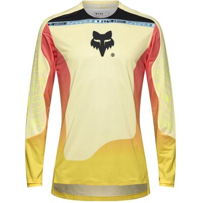 Fox, Hommes, Maillot de cyclisme, Flexair LS Jersey Elevated (L), Jaune, L - Publicité Fox, Hommes, Maillot de cyclisme, Flexair LS Jersey Elevated (L), Jaune, L - Publicité