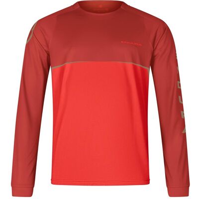 Maillot Endura Core Imprimé Rouge - Maillot VTT - Publicité Maillot Endura Core Imprimé Rouge - Maillot VTT - Publicité
