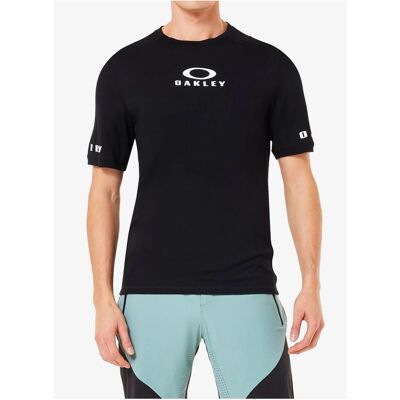 Oakley, Hommes, Maillot de cyclisme, Koszulka rowerowa MTB Seeker Flow SS Jersey - blackout rozmiar: l (L), Noir, L - Publicité Oakley, Hommes, Maillot de cyclisme, Koszulka rowerowa MTB Seeker Flow SS Jersey - blackout rozmiar: l (L), Noir, L - Publicité