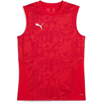 Puma - teamCUP Training Sleeveless Jersey - Rouge - XXL - Jersey - Publicité Puma - teamCUP Training Sleeveless Jersey - Rouge - XXL - Jersey - Publicité