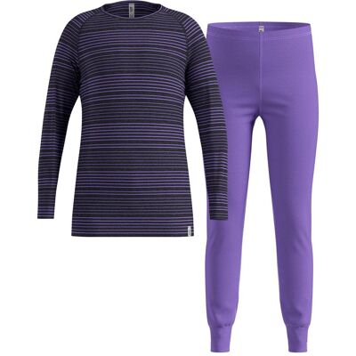 Odlo, Garçons, T-shirt fonctionnel, Active Warm Eco (164), Violet, Noir, 164 - Publicité Odlo, Garçons, T-shirt fonctionnel, Active Warm Eco (164), Violet, Noir, 164 - Publicité