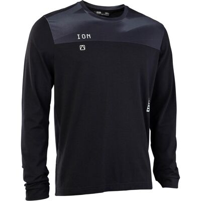ION, Hommes, Maillot de cyclisme, Traze Amp LS AFT Trikot Modell 2025 (S), Noir, S - Publicité ION, Hommes, Maillot de cyclisme, Traze Amp LS AFT Trikot Modell 2025 (S), Noir, S - Publicité